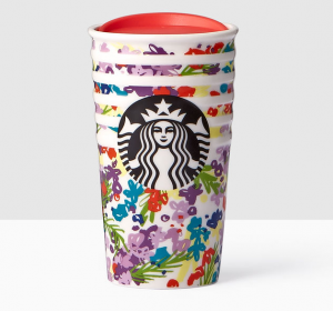 Starbucks New Spring Design - Floral Double Wall Traveler