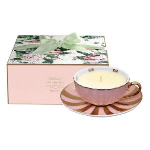 MOR Marshmallow Fragrant Tea Cup Candle - A Chic Essentials to have on your office desk