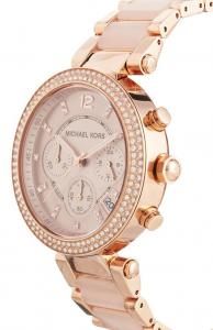 Michael Kors Women's Chronograph Parker Rose Gold-Tone Stainless Steel Bracelet Watch 39mm MK5491