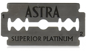Astra Platinum Double Edge Safety Razor Blades ,100 Blades (20 x 5)