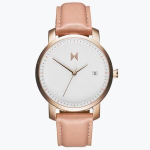 Women's Mvmt Leather Strap Watch, 38Mm, Rose Gold/Peach Leather