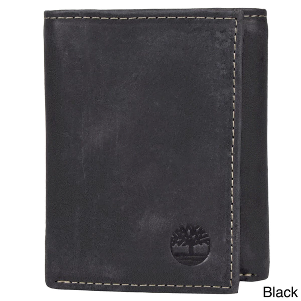 Timberland Men's Genuine Leather Trifold Wallet