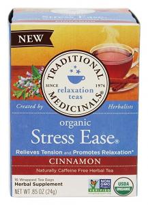 Organic Stress Ease Tea Cinnamon From Traditional Medicinals