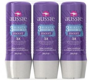 $6.41 Aussie 3 Minute Miracle Moist Deep Conditioning Treatment, Detangler, 8 Fluid Ounces (Pack of 3) - Deep Conditioner
