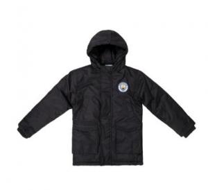 60% off Manchester City Essential Padded Coat - Black - Boys