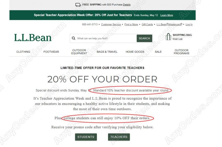 LL Bean Coupon and Promo Codes for 2019 by AnyCodes