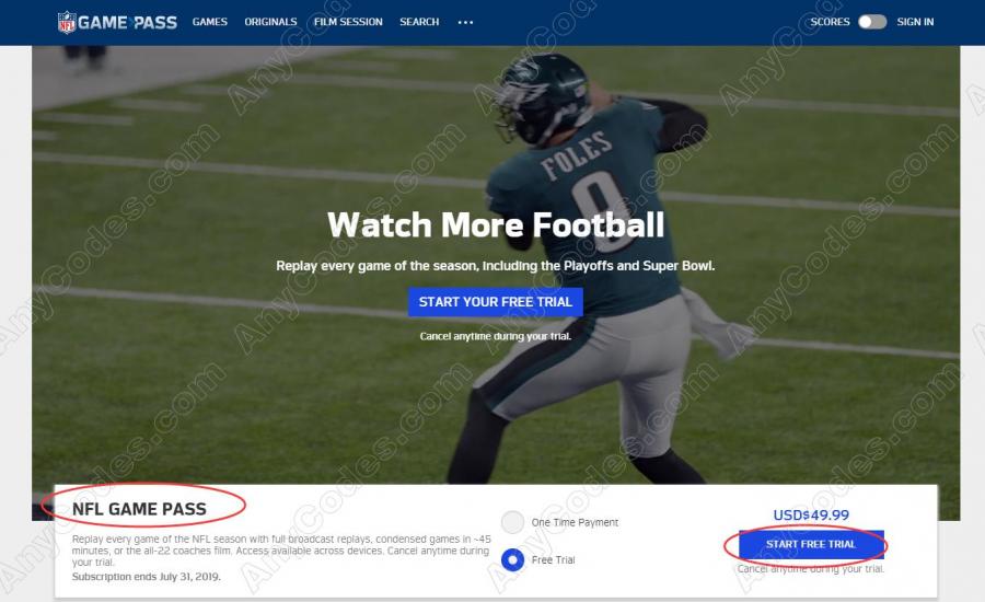 nfl game pass promo code 2018