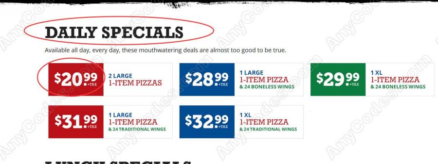 Printable Barro's Pizza Coupons - Printable Word Searches